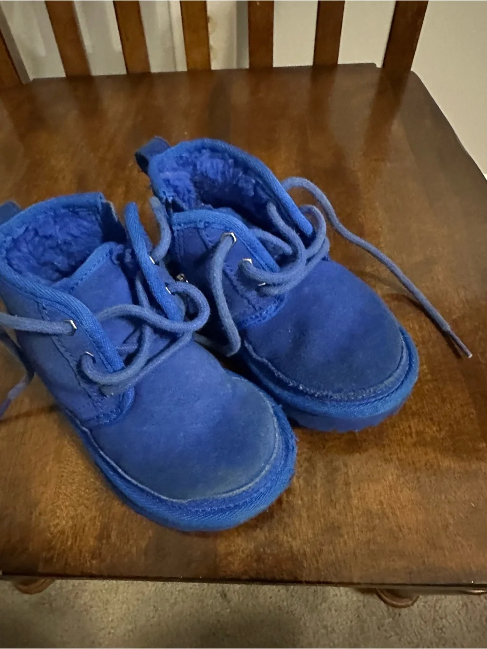 UGG TODDLER NEUMEL II ROYAL BLUE CHUKKA BOOTS size 7